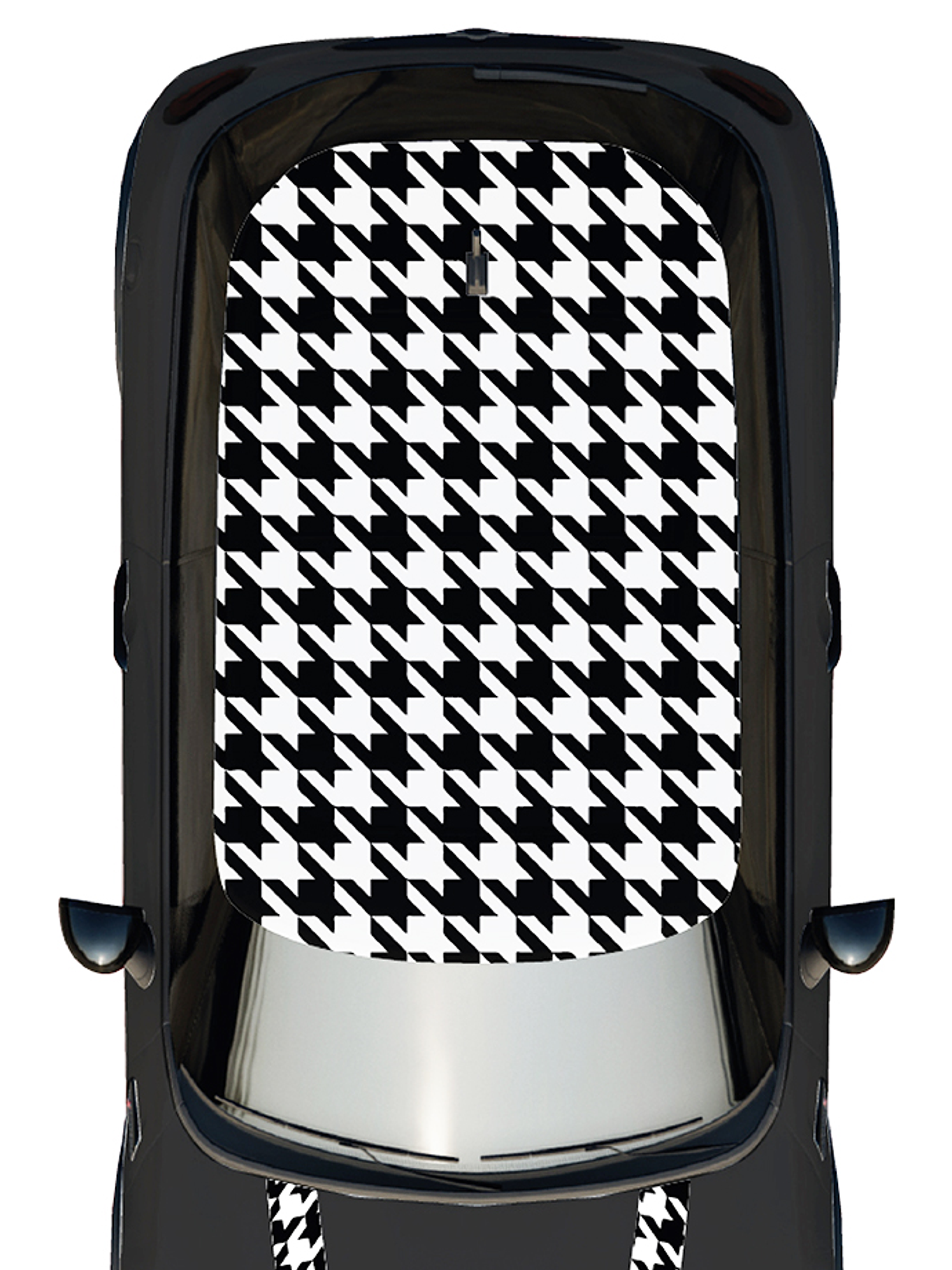 Kit de gráficos techo y franjas capot para mini cooper  3