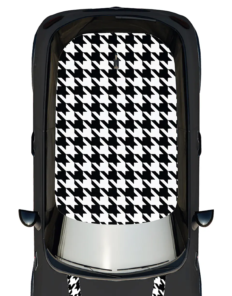 Kit de gráficos techo y franjas capot para mini cooper  3