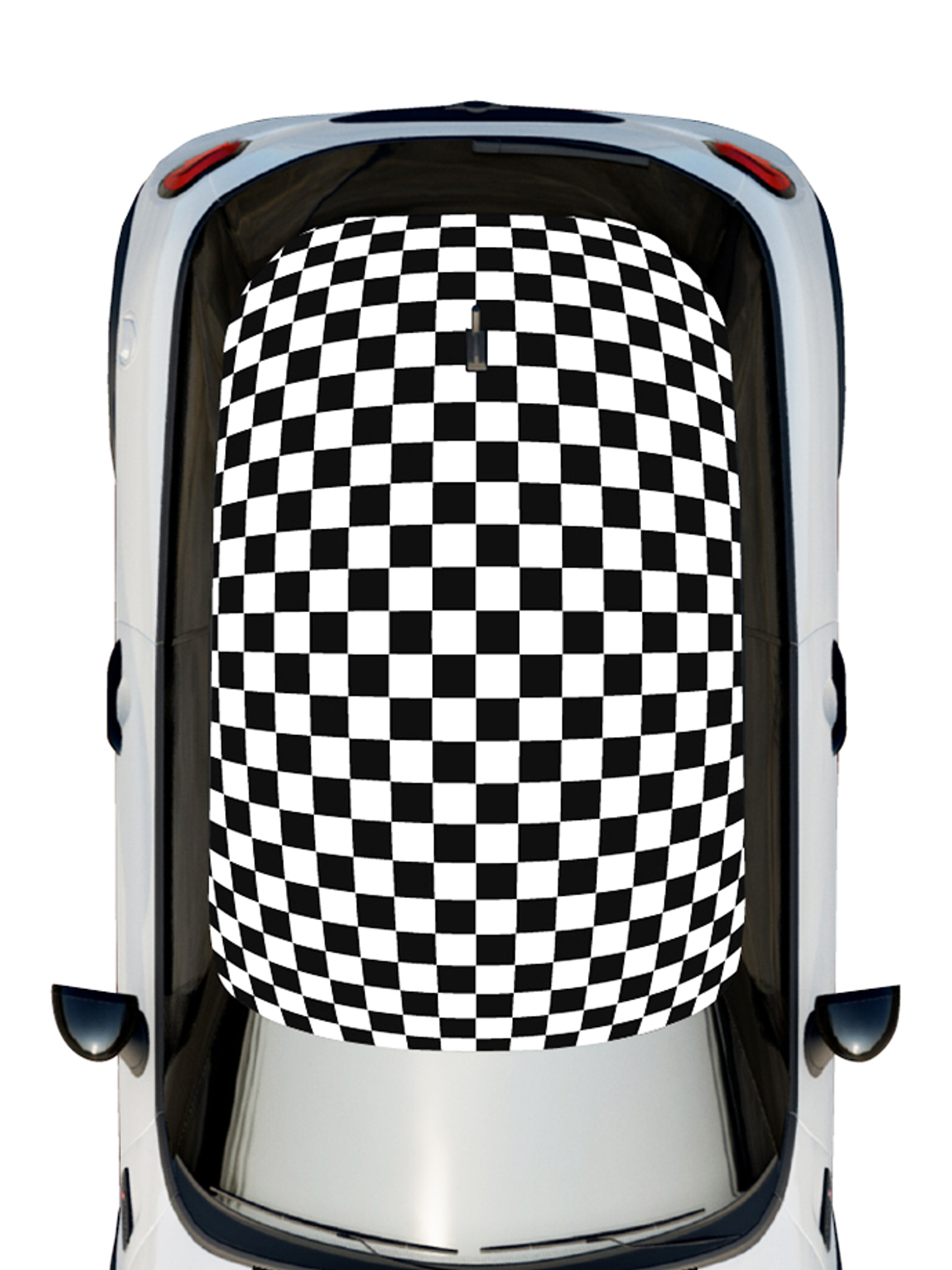 Kit de gráficos techo y franjas capot para mini cooper  8