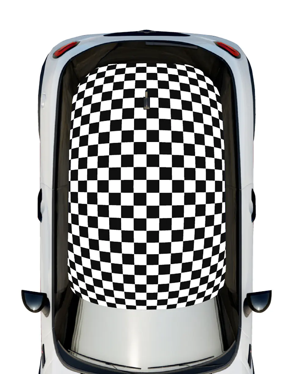 Kit de gráficos techo y franjas capot para mini cooper  8