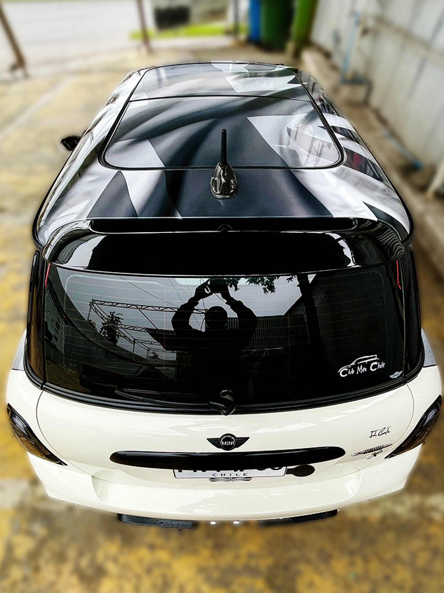 Kit de gráficos para techo y franjas capot para mini cooper 5