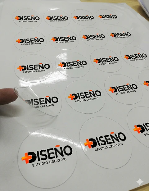 Sticker Adhesivos Trasparente troquelados