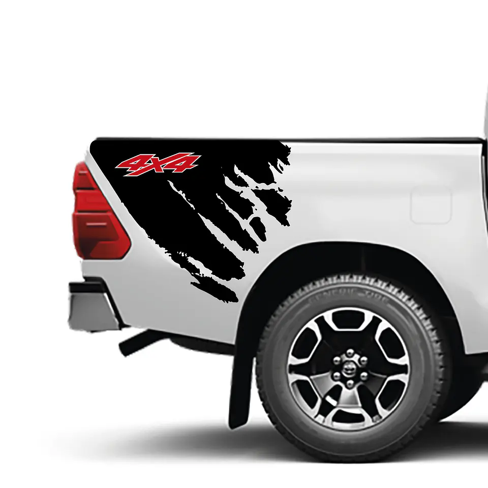 Sticker Barro  franjas deportivas  para Camionetas Pickup 4x4 2