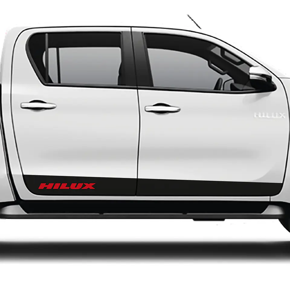 Sticker Barro  franjas deportivas  para Camionetas Pickup 4x4 3