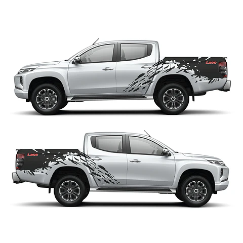 Sticker barro splash para pickup y camionetas 4x4