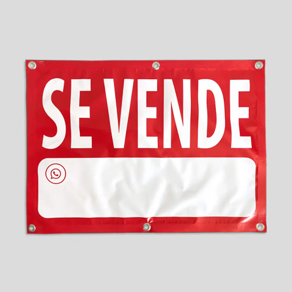 Cartel SE VENDE  140x100 cm con ojetillos 3