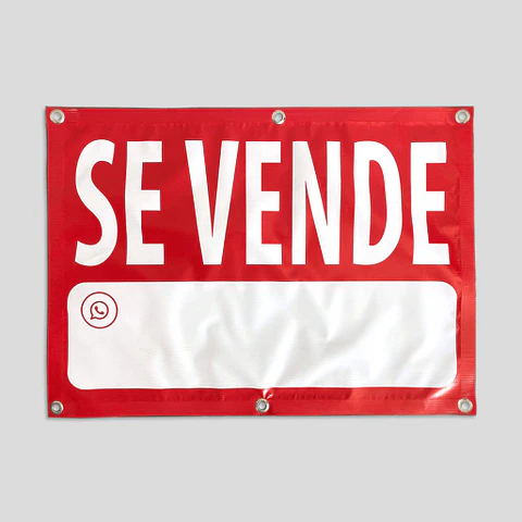 Cartel SE VENDE  60x80 cm con ojetillos