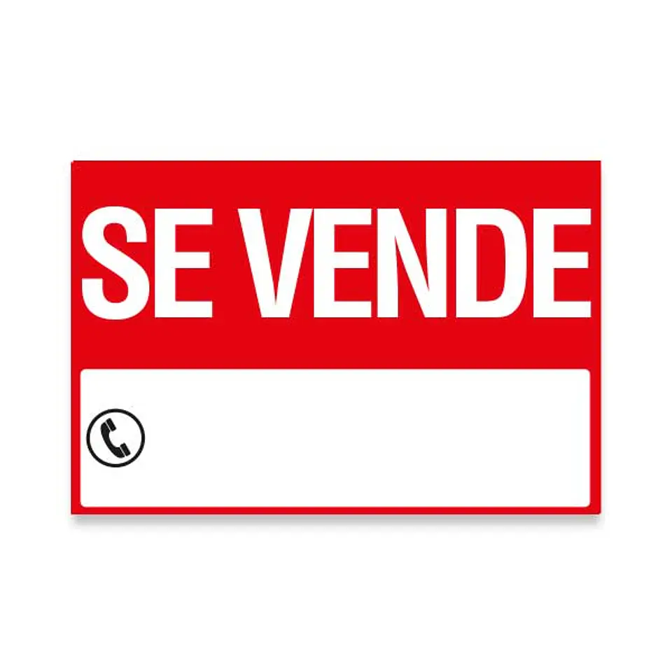 Cartel SE VENDE  60x80 cm con ojetillos 7
