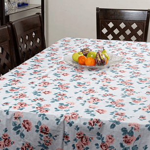 Mantel PVC Rosas Rectangular 1.40x2.10 cm.