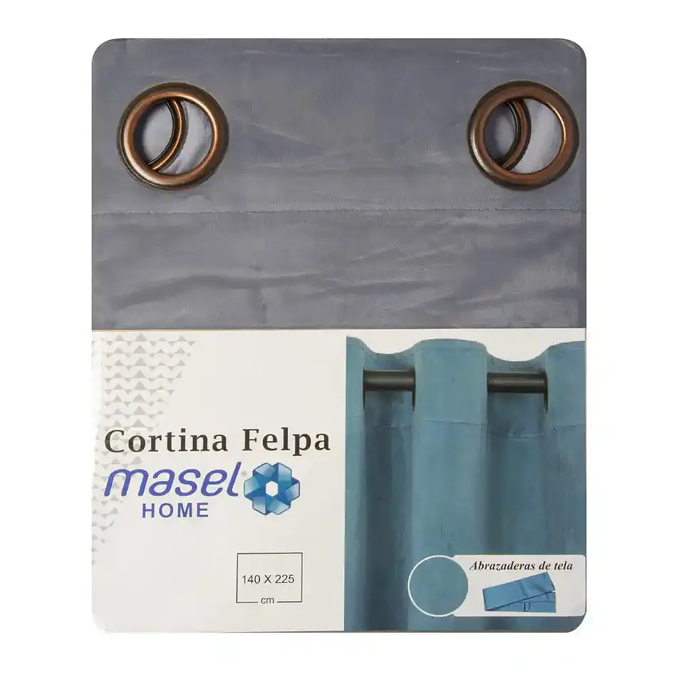 Cortina Argollas NEW VELVET 1.40 X 2.25 GREY 4