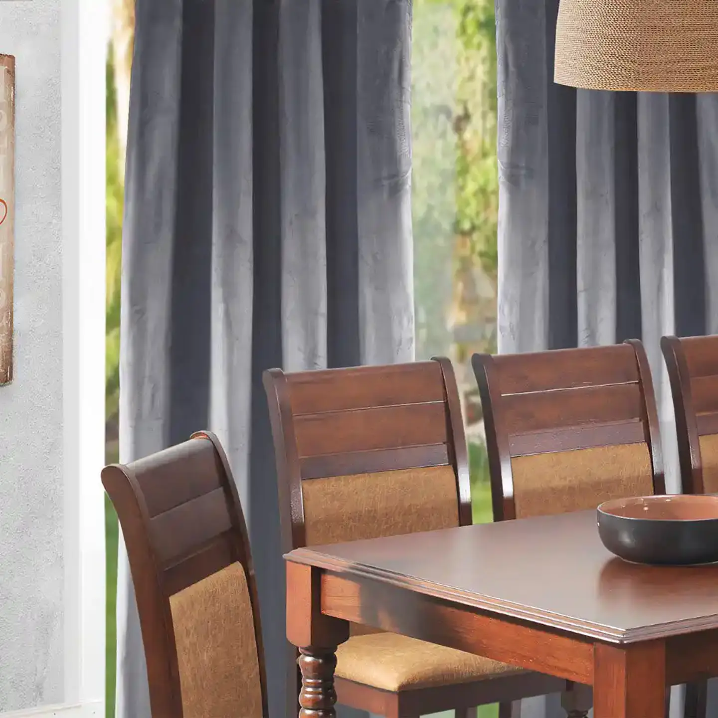 Cortina Argollas NEW VELVET 1.40 X 2.25 GREY 1