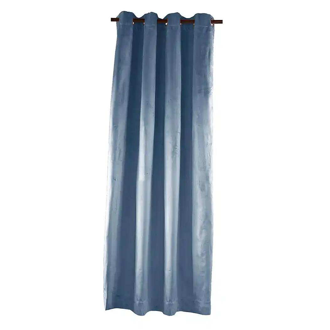 Cortina Argollas Felpa Petróleo 2