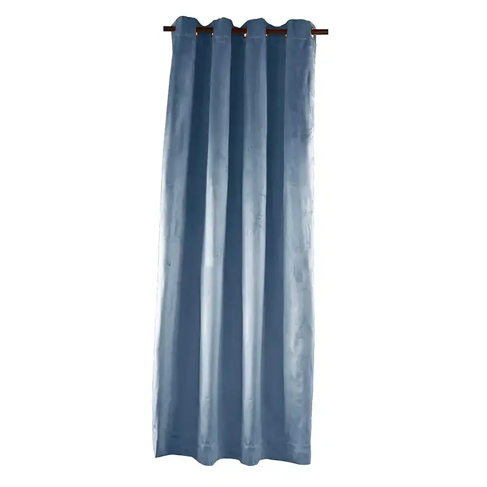 Cortina Argollas NEW VELVET 1.40 X 2.25 PETROLEO 2