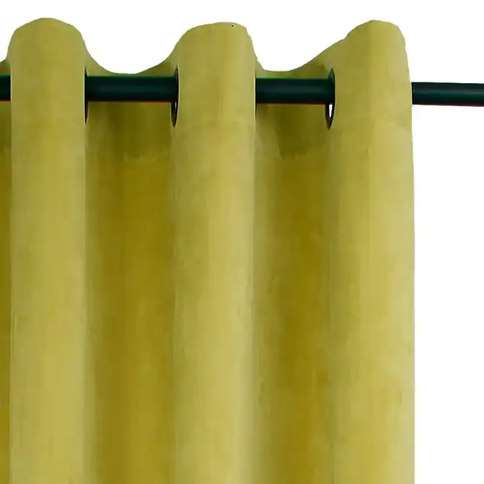 Cortina Argollas NEW VELVET 1.40 X 2.25 PISTACHO 1