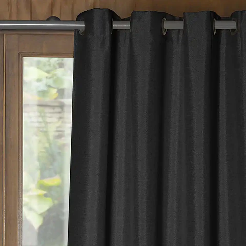 Cortina Argollas Mati Negro 140x225