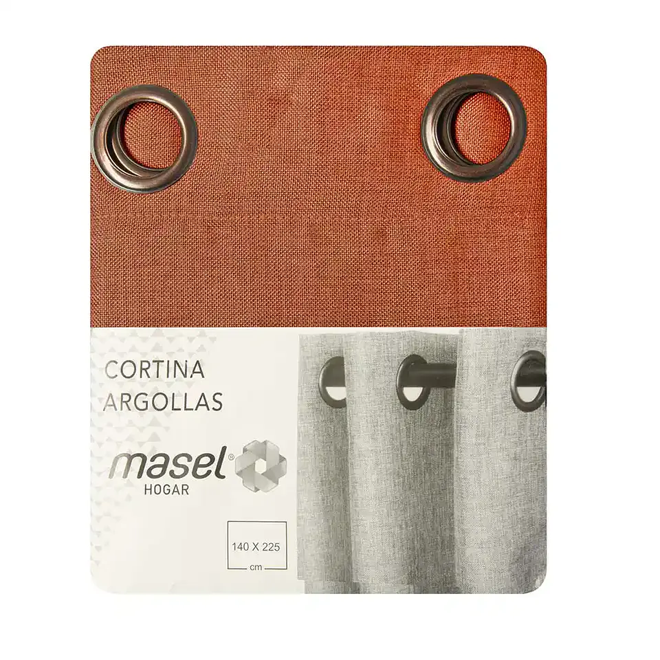 Cortina Argollas Mati Orange 140x225 3