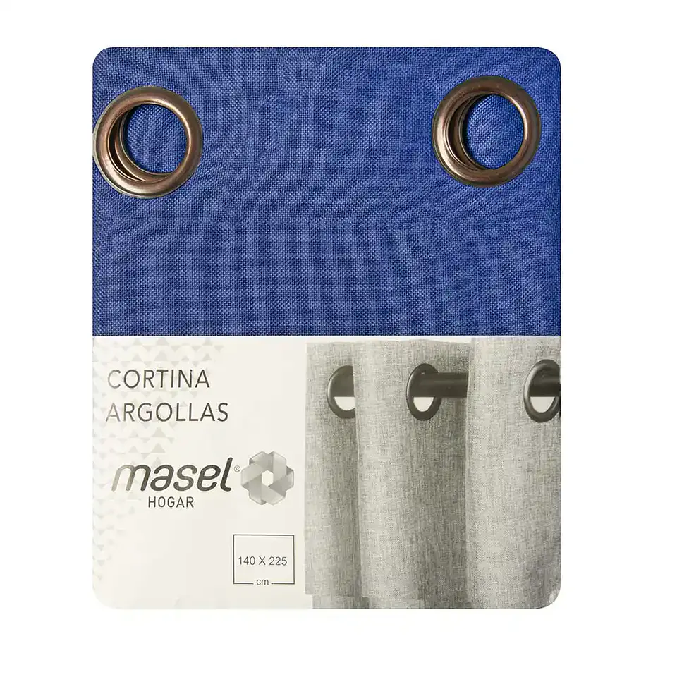 Cortina Argollas Mati  Azul 140x225 3