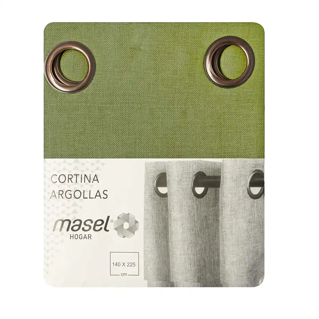 Cortina Argollas Mati Pistacho 2