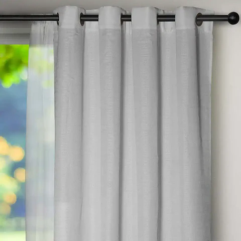 Set Cortina Barbara  8 pzas Gris