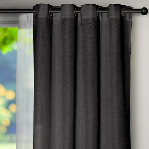 Set Cortina Barbara  8 pzas Gris Oscuro