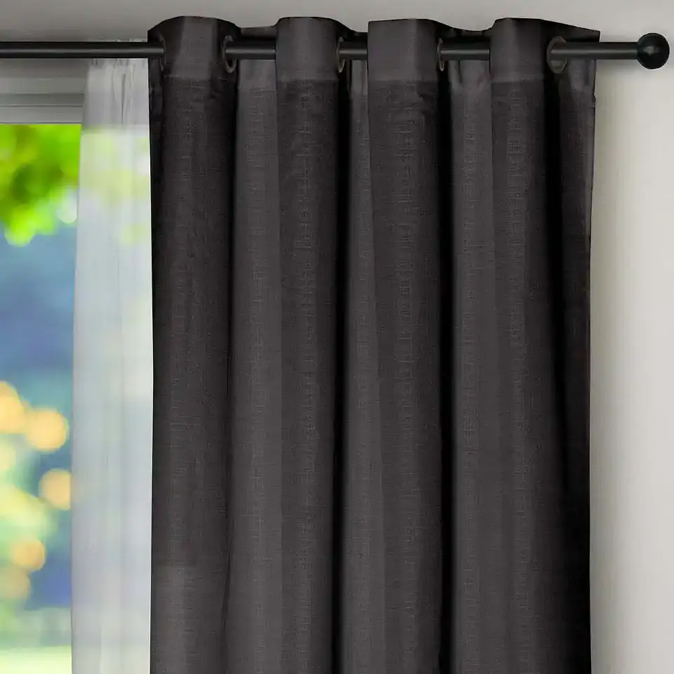 Set Cortina Barbara  8 pzas Gris Oscuro 2