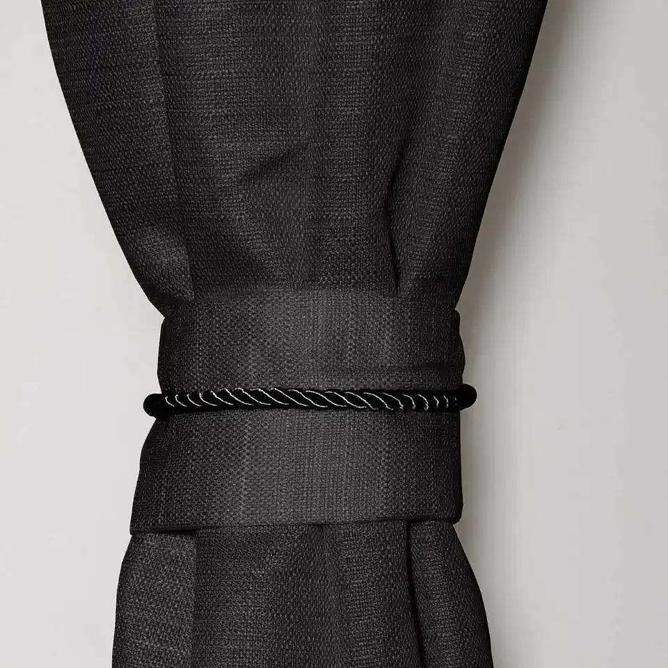 Set Cortina Barbara  8 pzas Gris Oscuro 3