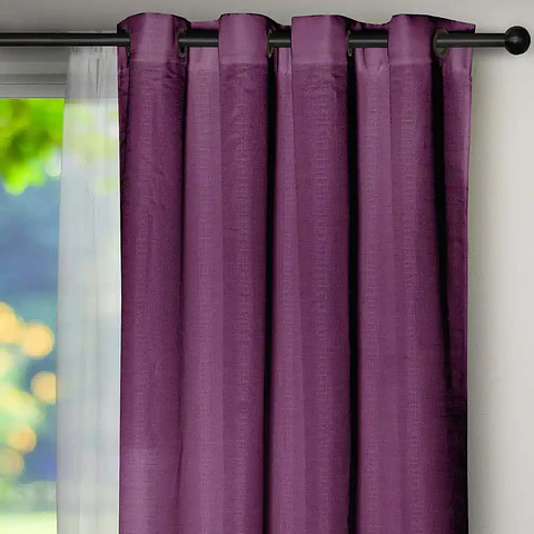 Set Cortina Barbara 8 pzas  Morado