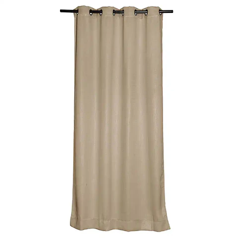  Set 2Cortinas Embossed Beige
