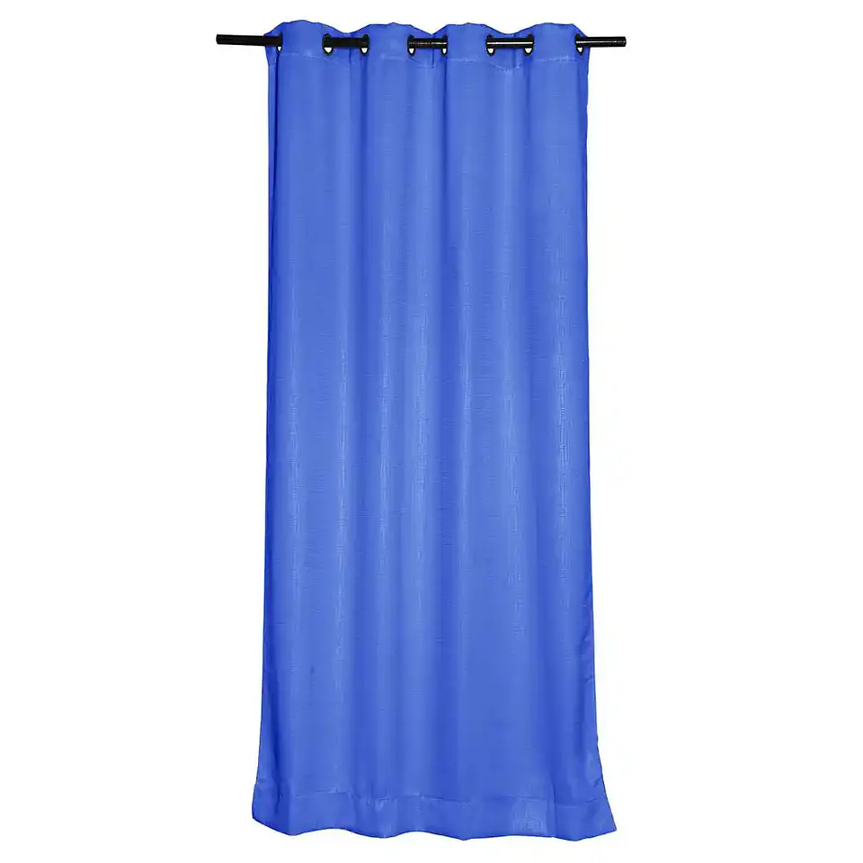  Set 2 Cortinas Embossed Azul 2