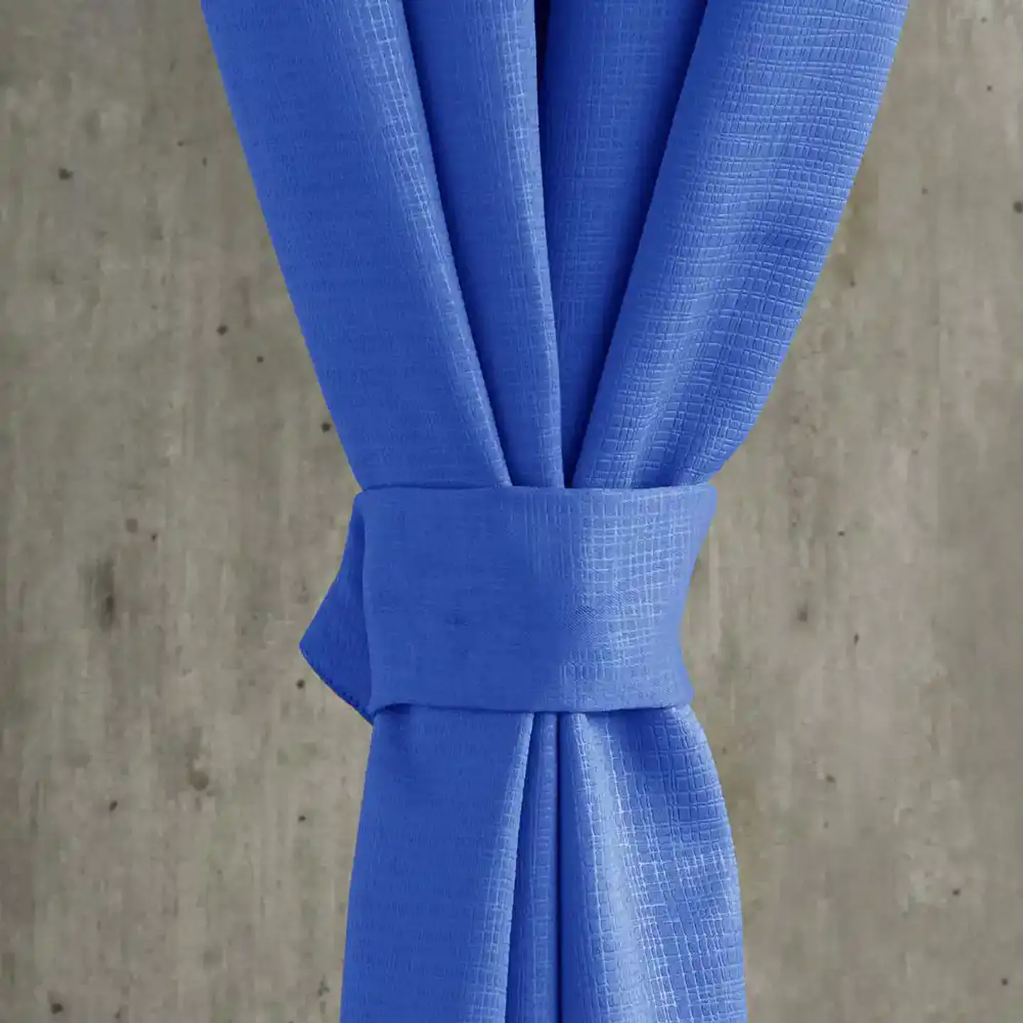  Set 2 Cortinas Embossed Azul 3