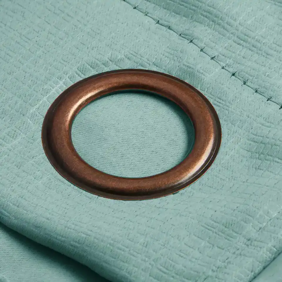 Set 2 Cortinas Embossed Turquesa 3