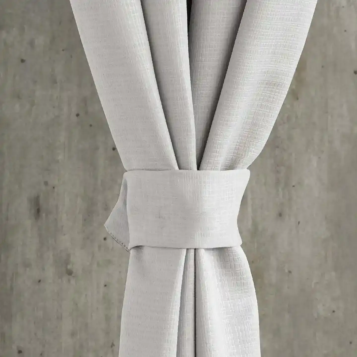  Set 2 Cortinas Embossed Blanco 4
