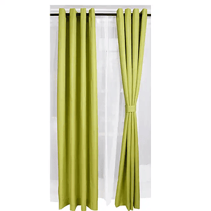 Cortina Barbara 8 pzas. 1.40 x 2.25 PISTACHO