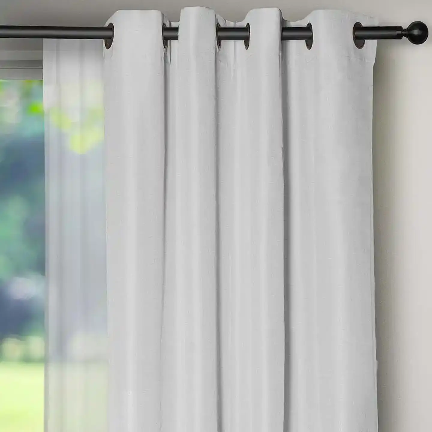 Cortina set Yasmin 8 pzas. 1.40 x 2.25 WHITE 2