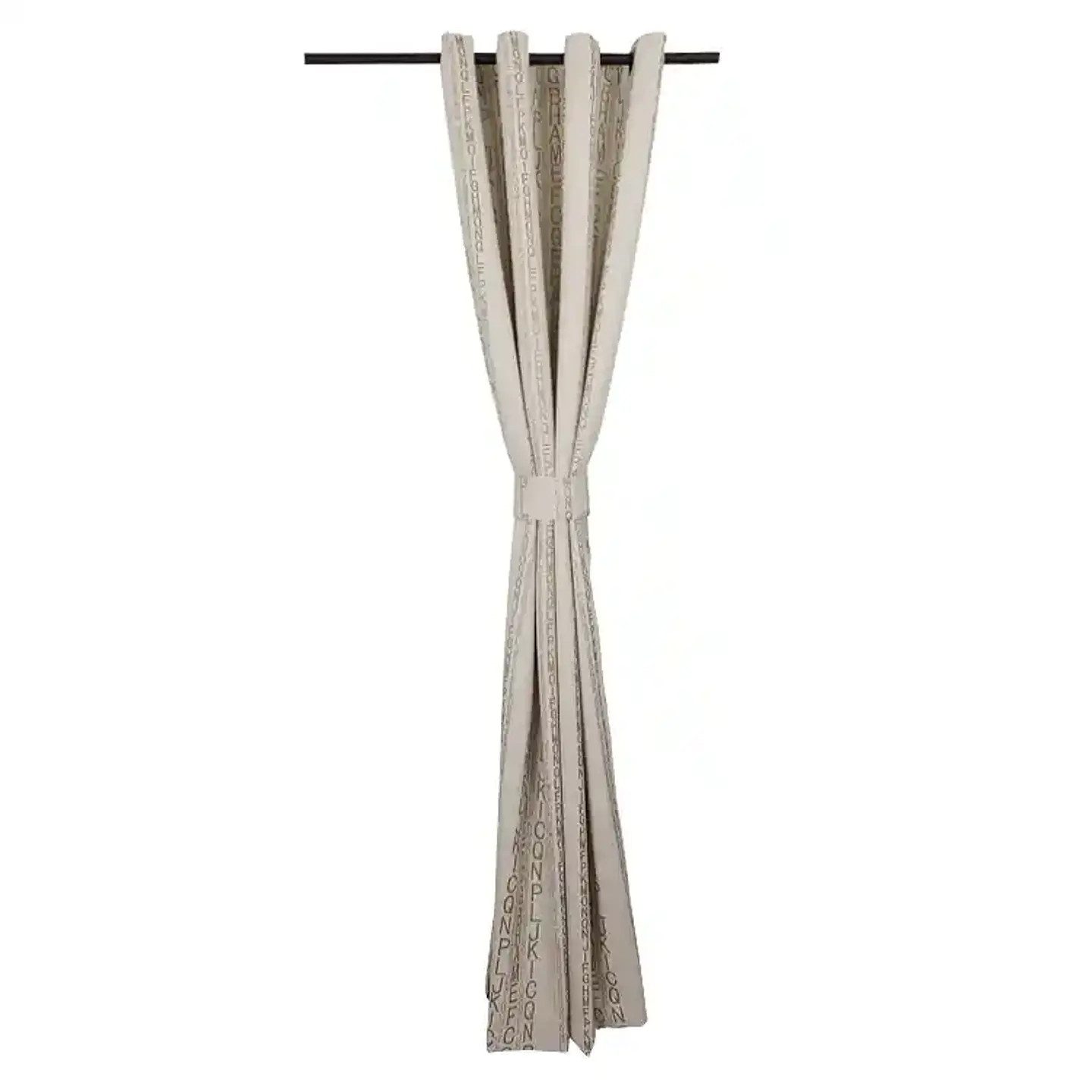 Cortina Argollas Linen Dis. Letras 1.40x2.25 IVORY 3