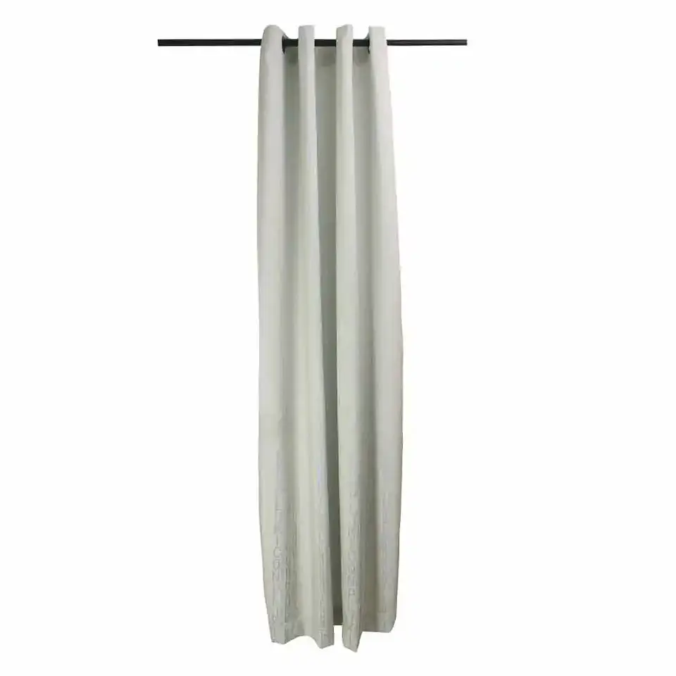 Cortina Argollas Linen Dis. Letras 1.40x2.25 LIGHT BLUE 2