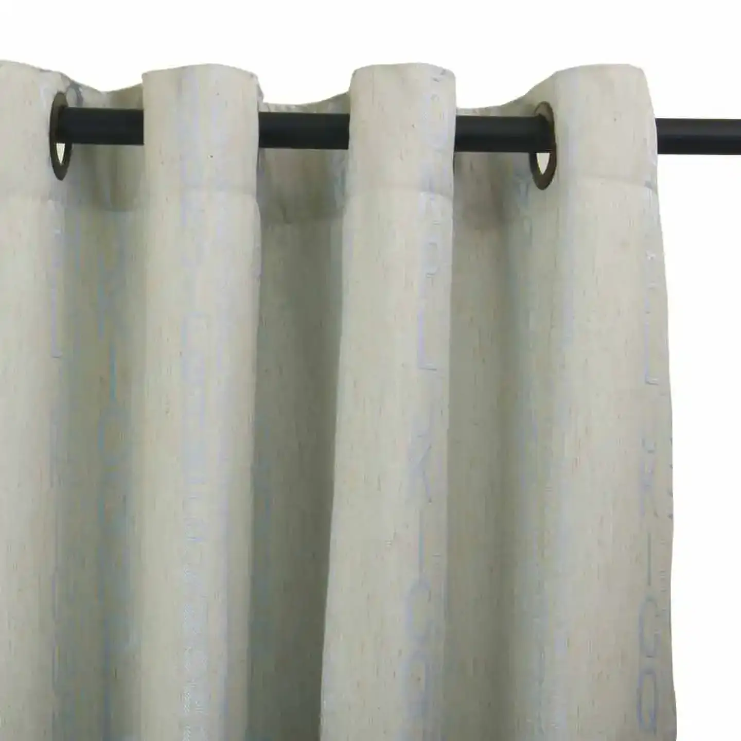 Cortina Argollas Linen Dis. Letras 1.40x2.25 LIGHT BLUE 1