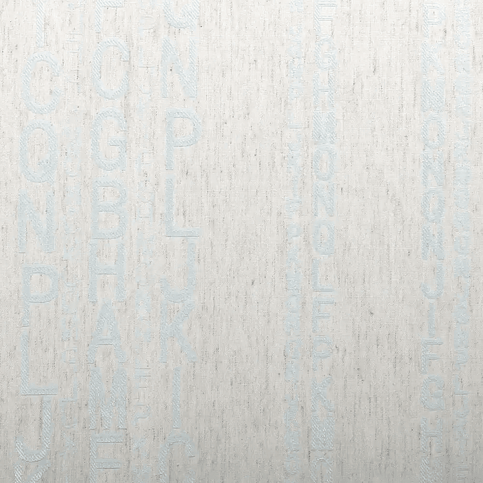 Cortina Lino Letras Light Blue 5