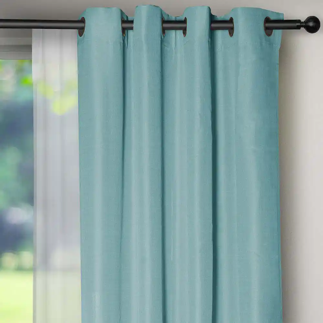 Set Cortinas Yasmin Turquesa 8 pzas 3