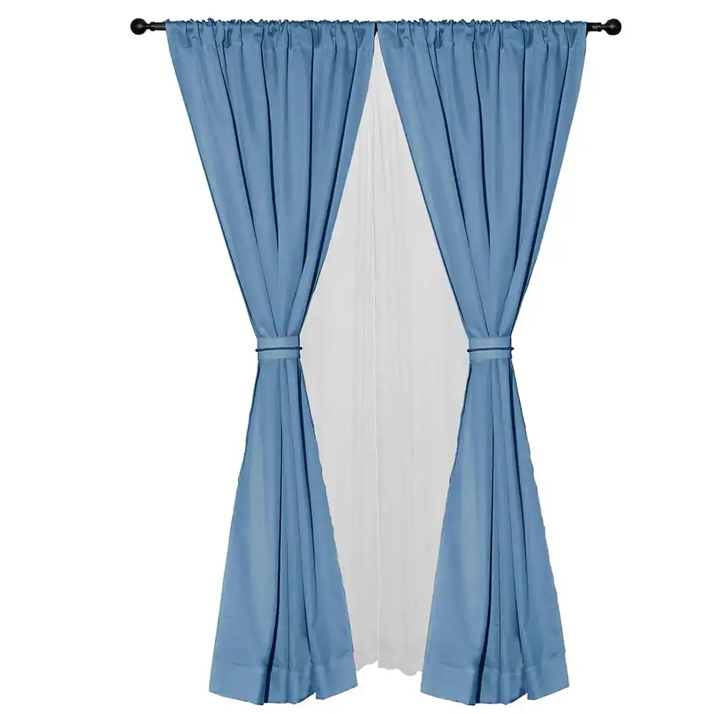 Cortina Set Amalia Pasa Tubo 1.40x2.25 BLUE 1