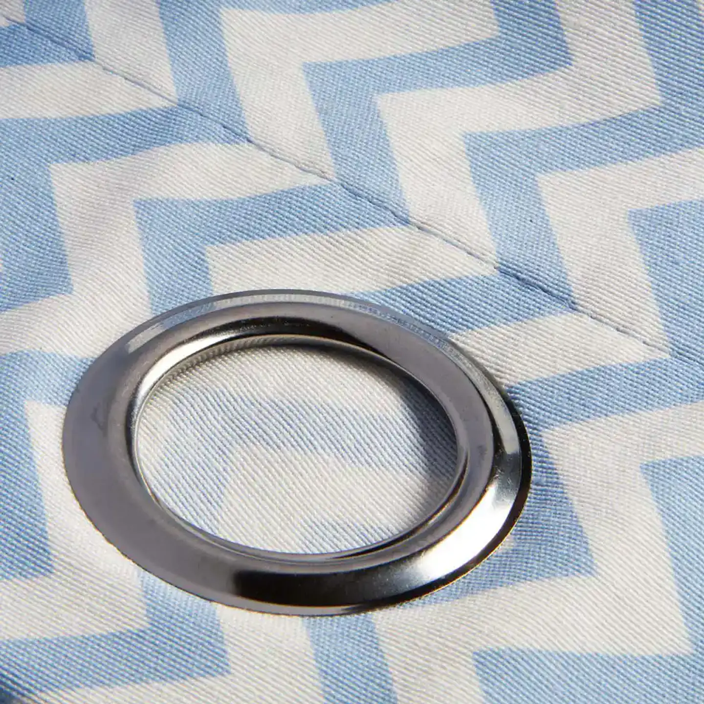 Cortina Argollas Lona Española ZigZag 2.25 cm. BLUE 5
