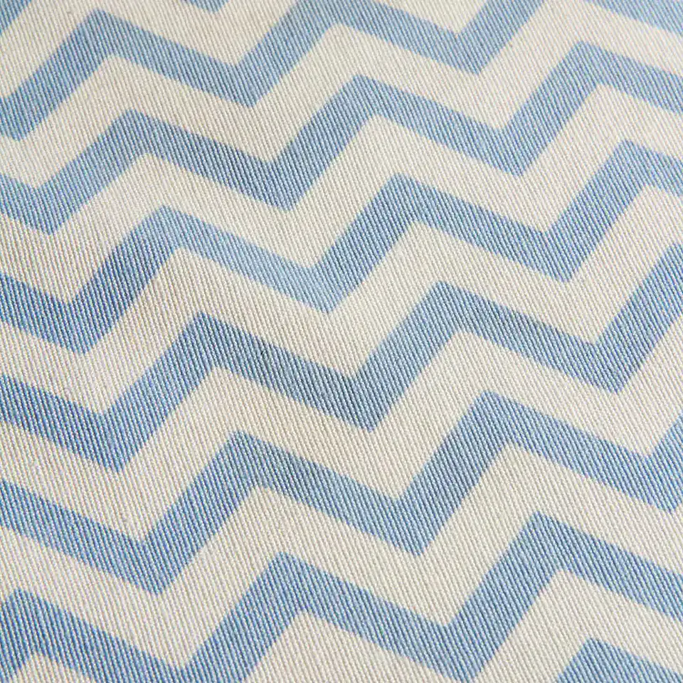 Cortina Argollas Lona Española ZigZag 2.25 cm. BLUE 6