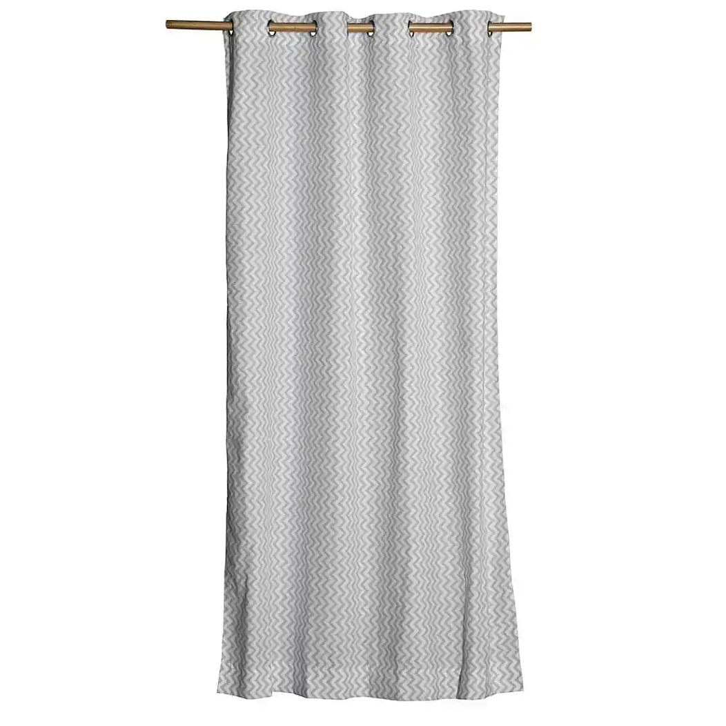 Cortina Argollas Lona Española ZigZag 2.25 Grey 3