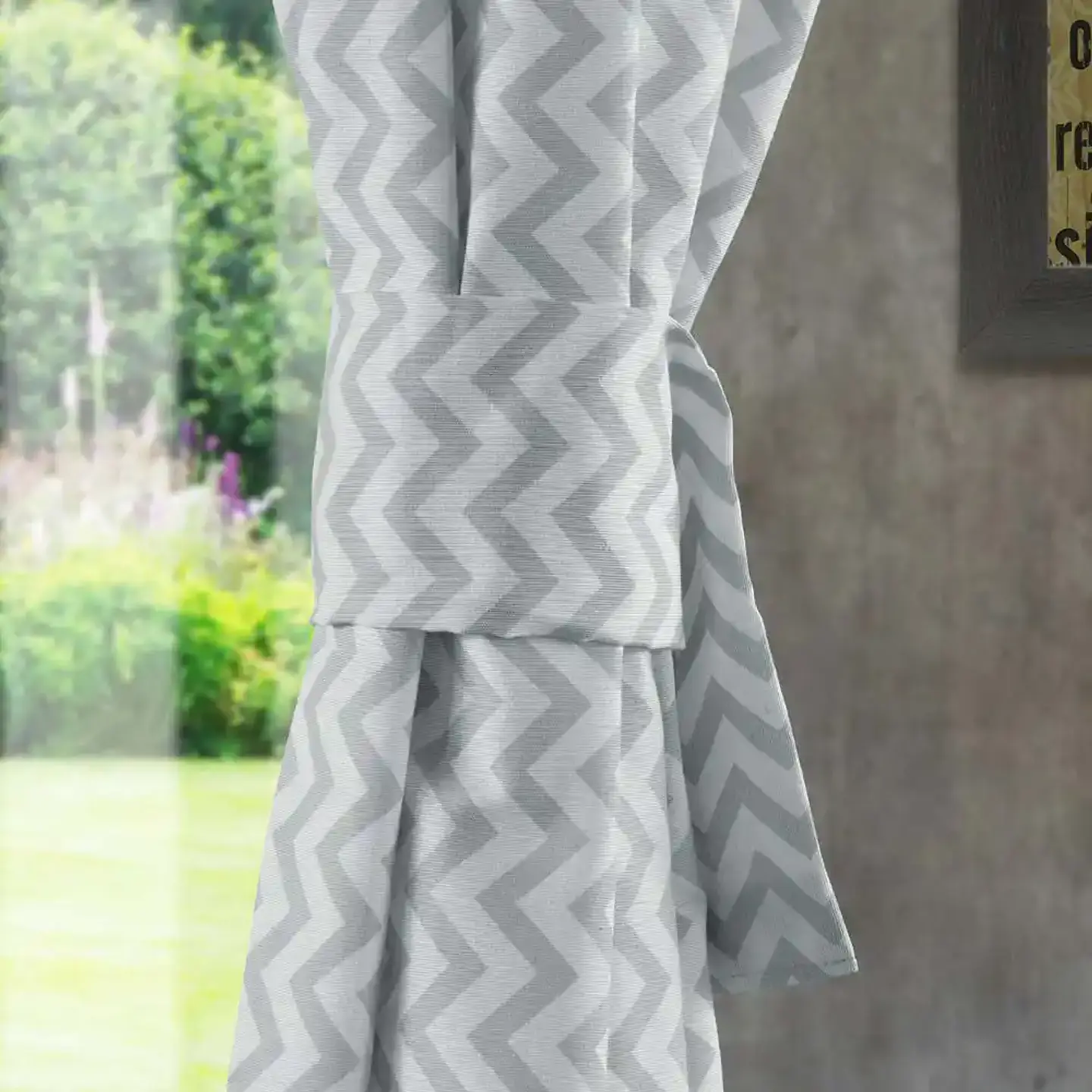 Cortina Argollas Lona Española ZigZag 2.25 cm. GREY 4