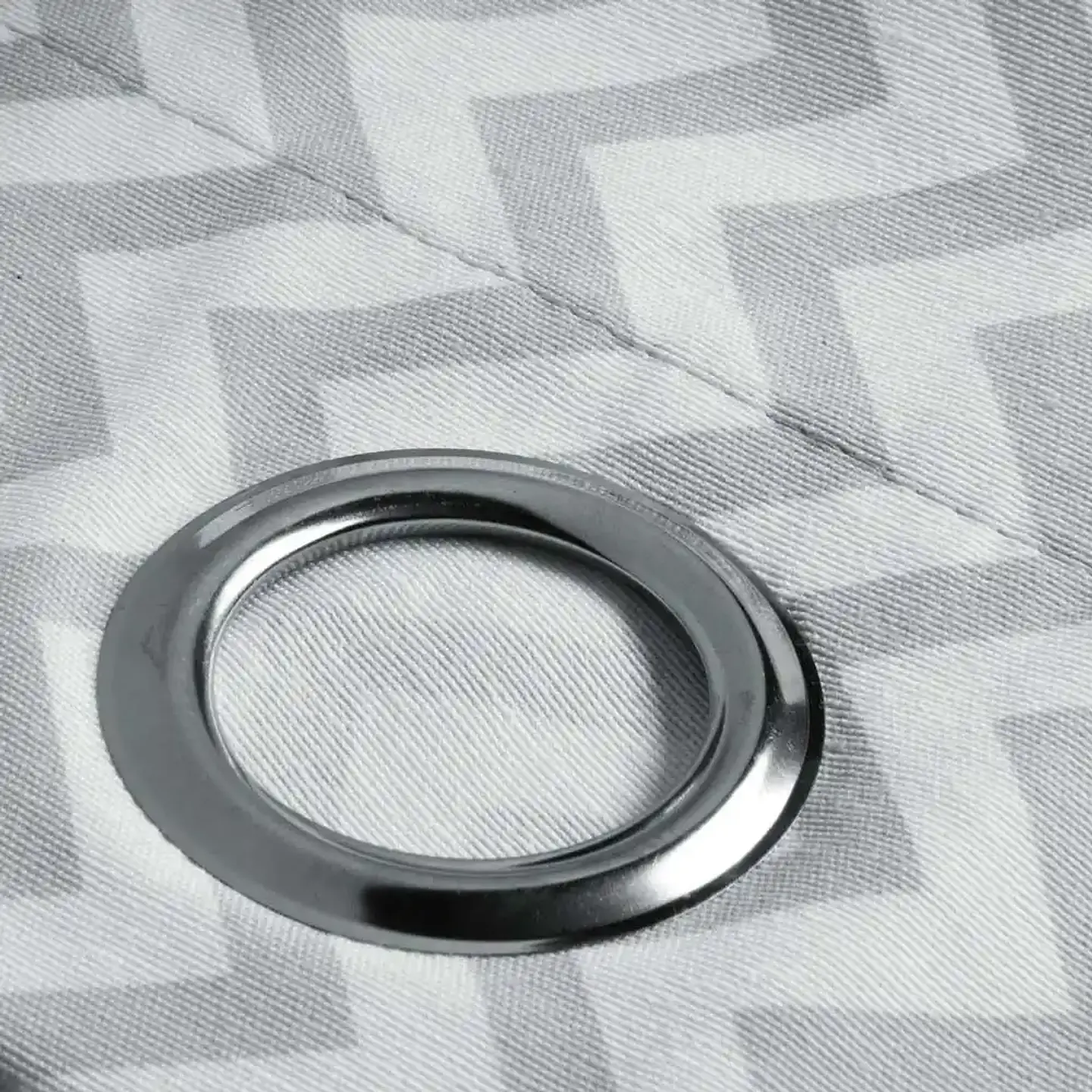 Cortina Argollas Lona Española ZigZag 2.25 cm. GREY 5