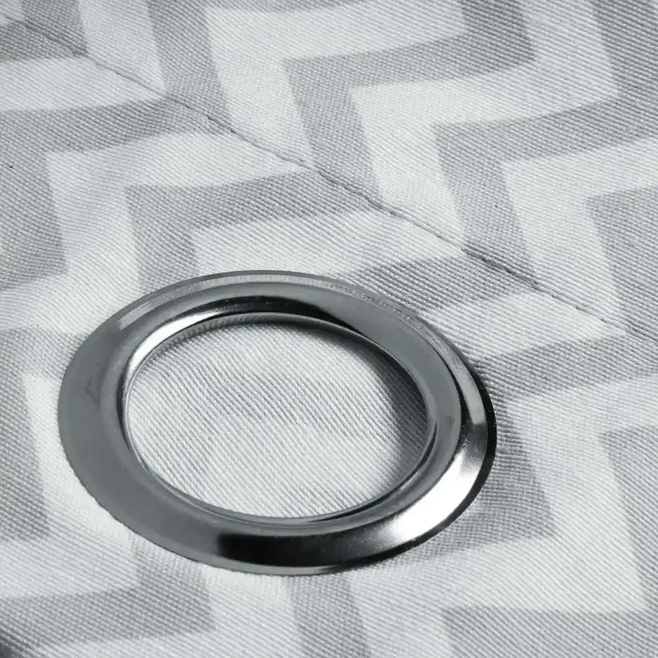 Cortina Argollas Lona Española ZigZag 2.25 cm. GREY 5