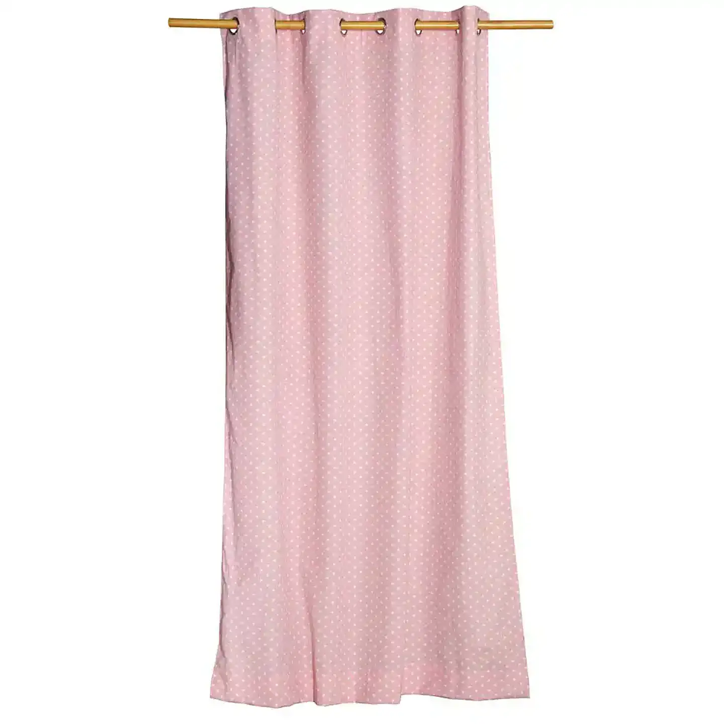 Cortina Argollas Lona Española Estrellitas Mini 2,25 cm. ROSADO 2