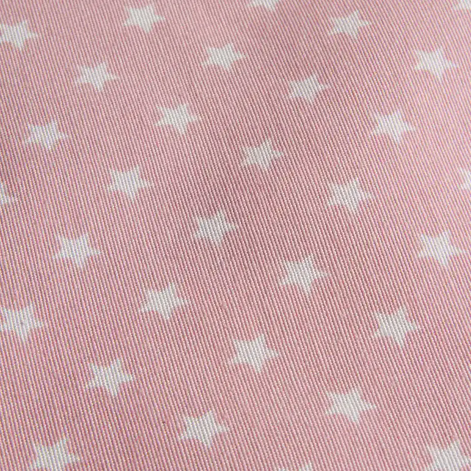 Cortina Argollas Lona Española Estrellitas Mini 2,25 cm. ROSADO 5