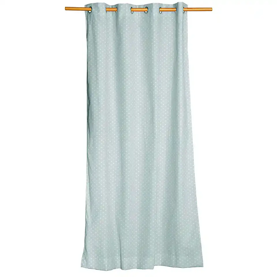 Cortina Argollas Lona Española Estrellitas Mini 2,25 cm. JADE 2
