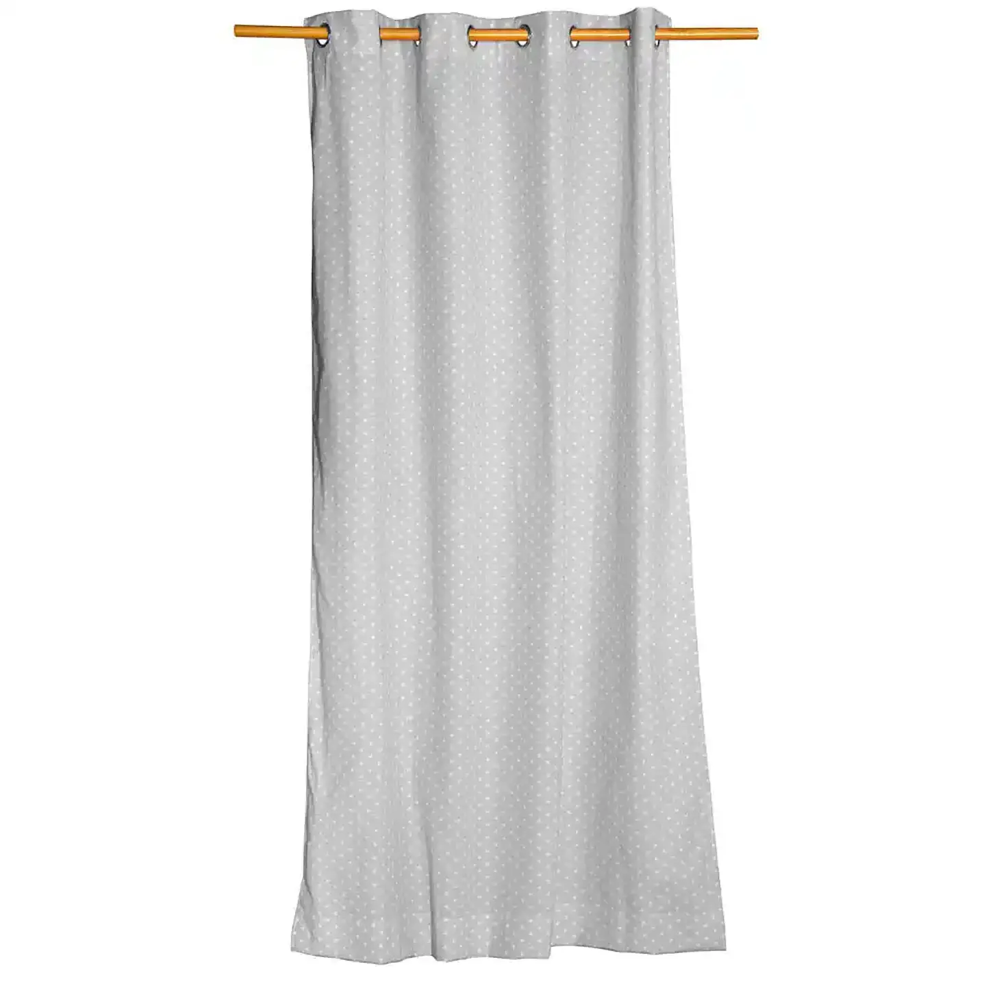 Cortina Argollas Lona Española Estrellitas Mini 2,25 cm. GREY 2